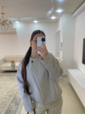 کت زنانه فوتر طوسی و کرم