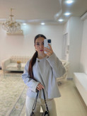 کت زنانه فوتر طوسی و کرم