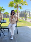 کت زنانه لیین کرم فری سایز