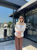 کت زنانه لینن سفید فری سایز