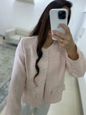 کت زنانه شانل صورتی فری سایز