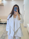 کت سفید زنانه ژاکار د فری سابز