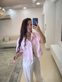 بامبرصورتی زنانه کرپ فری سایز