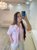 بامبرصورتی زنانه کرپ فری سایز