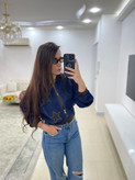 بامبر جکت جین زنانه فری سایز